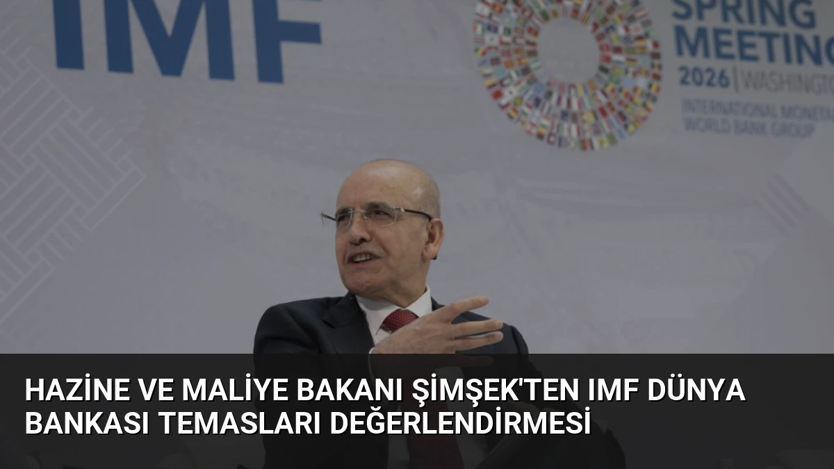 Hazine ve Maliye Bakanı Şimşek’ten IMF Dünya Bankası Temasları Değerlendirmesi