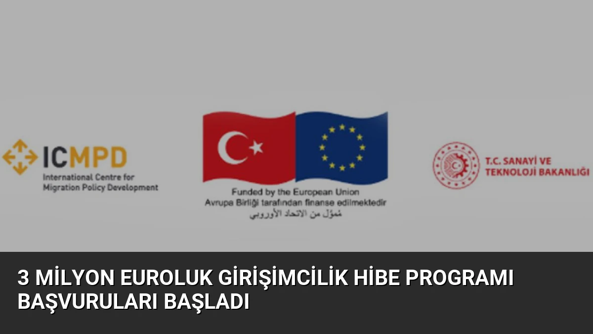 3 Milyon Euroluk Girişimcilik Hibe Programı Başvuruları Başladı
