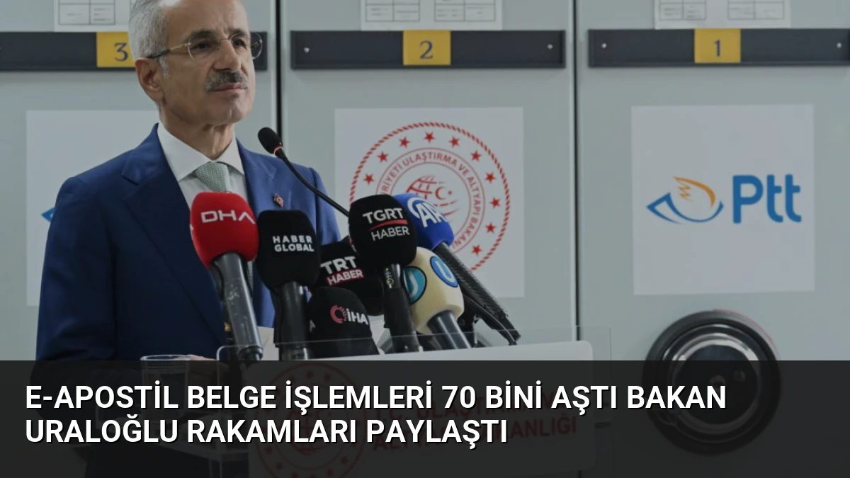 e-Apostil Belge İşlemleri 70 Bini Aştı Bakan Uraloğlu Rakamları Paylaştı