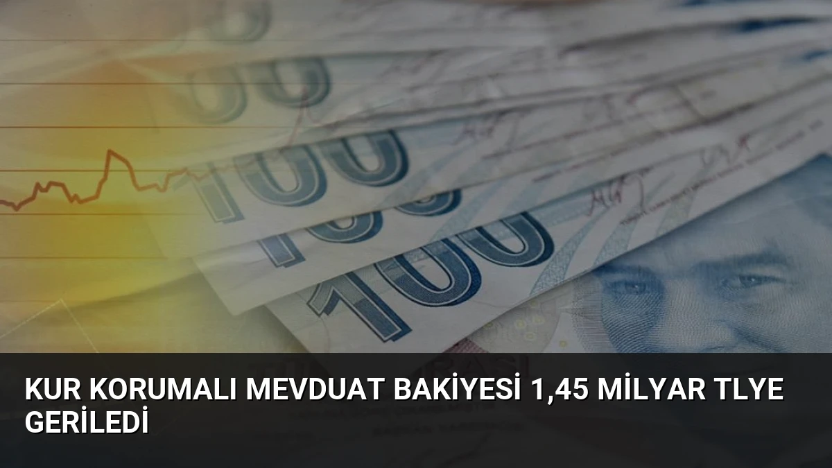 Kur Korumalı Mevduat Bakiyesi 1,45 Milyar TLye Geriledi