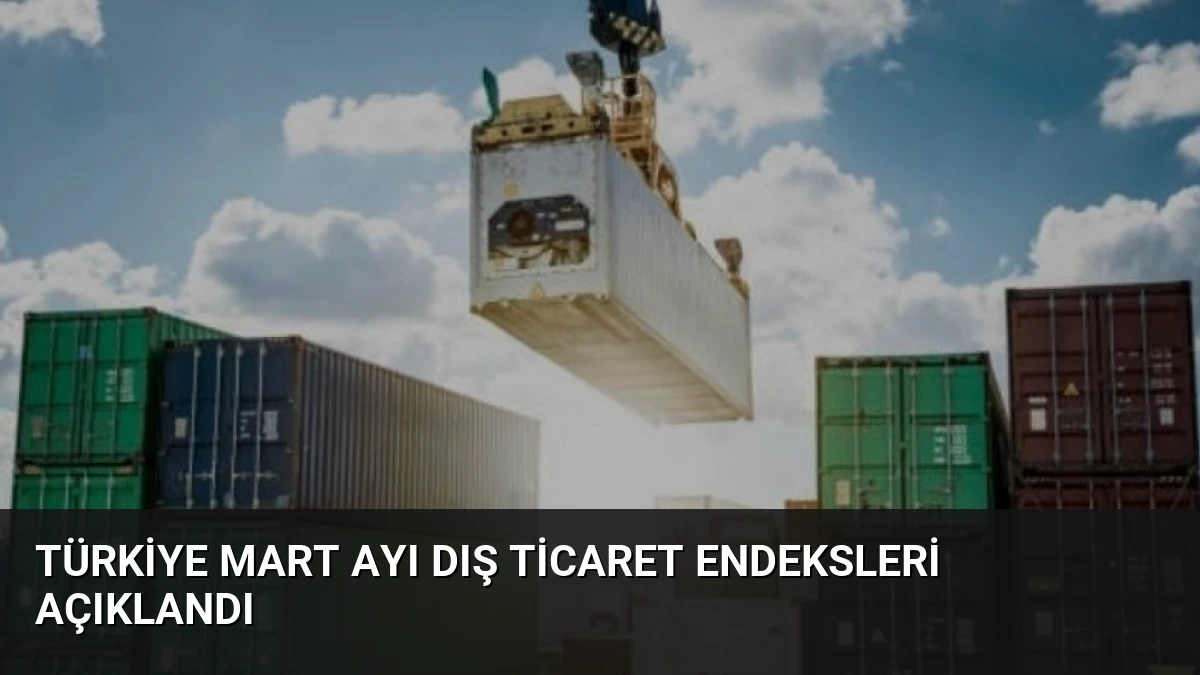 Türkiye Mart Ayı Dış Ticaret Endeksleri Açıklandı