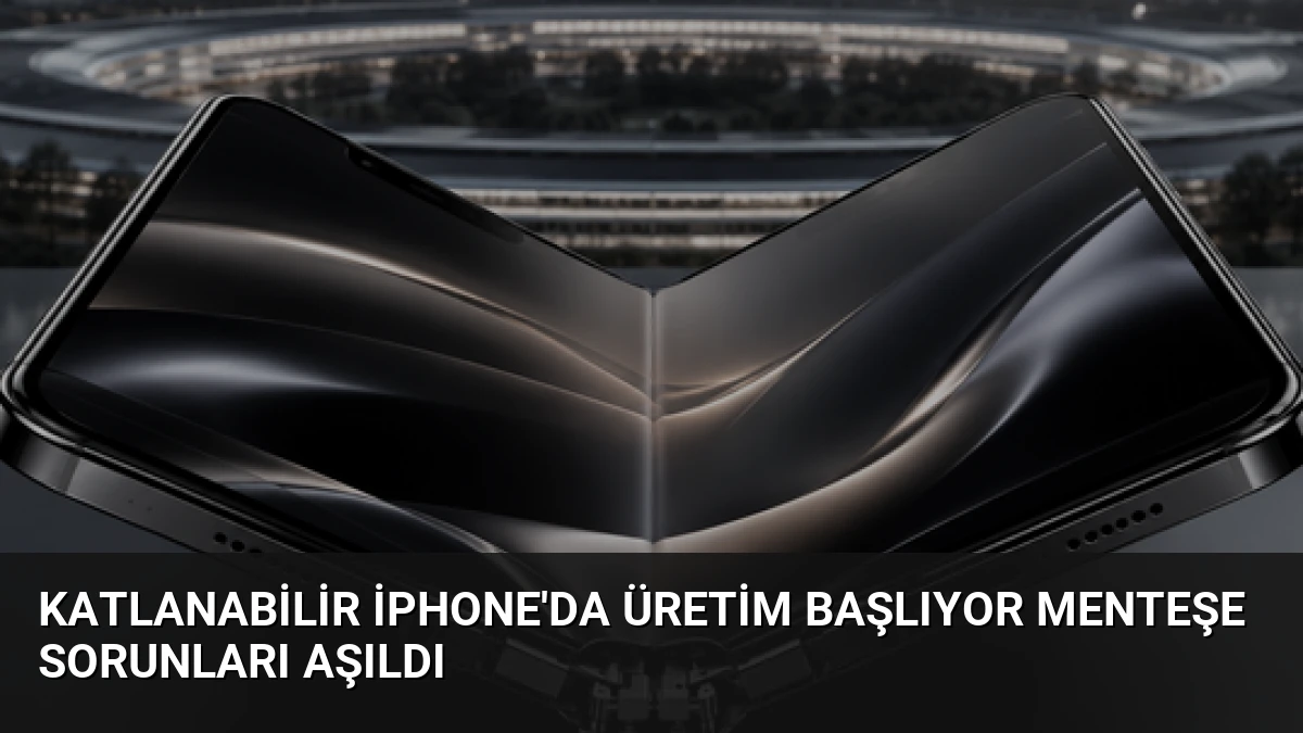Katlanabilir iPhone’da Üretim Başlıyor Menteşe Sorunları Aşıldı