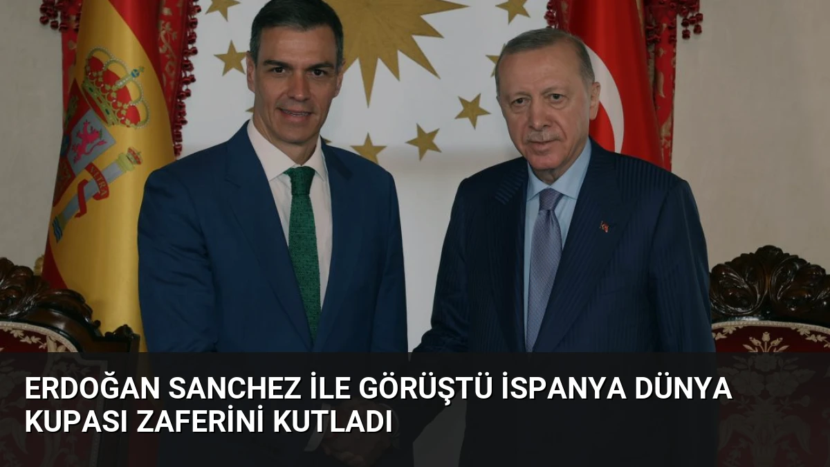 Erdoğan Sanchez İle Görüştü İspanya Dünya Kupası Zaferini Kutladı