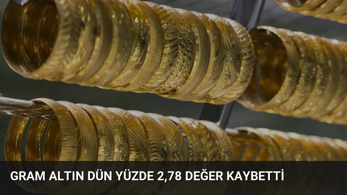 Gram Altın Dün Yüzde 2,78 Değer Kaybetti