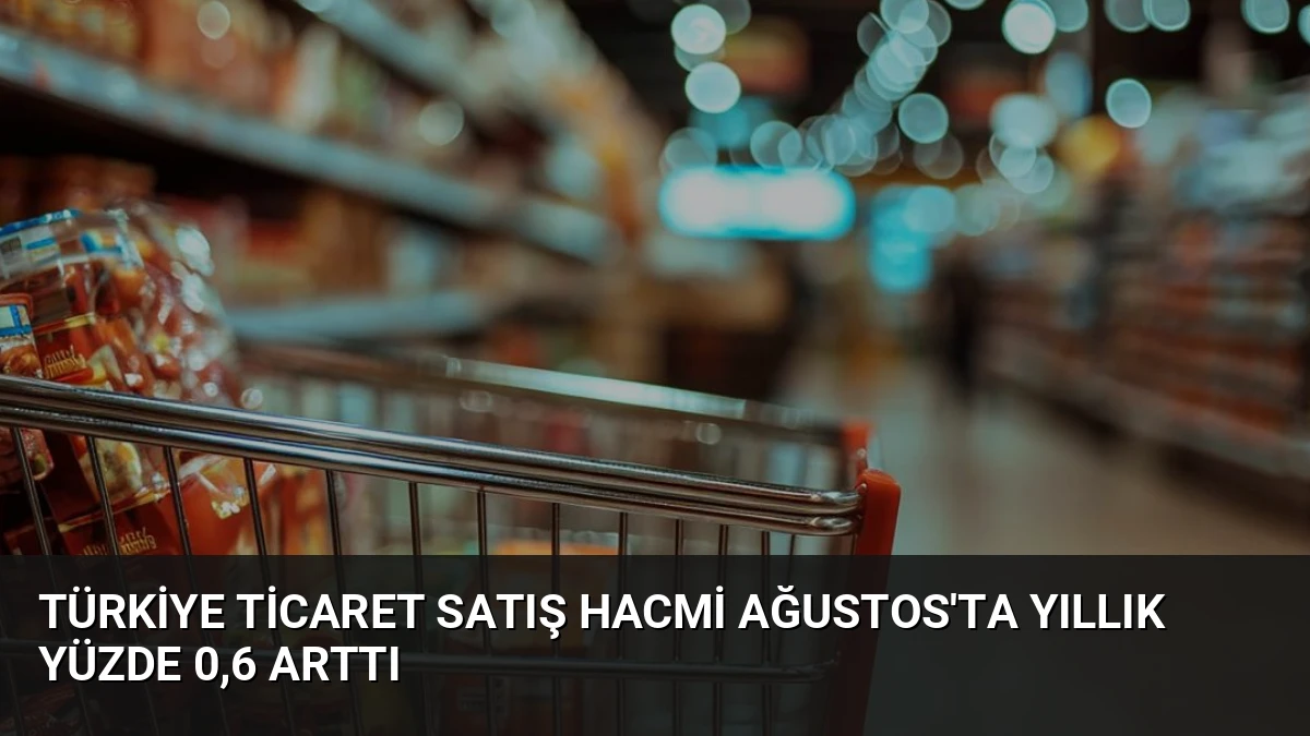 Türkiye Ticaret Satış Hacmi Ağustos’ta Yıllık Yüzde 0,6 Arttı